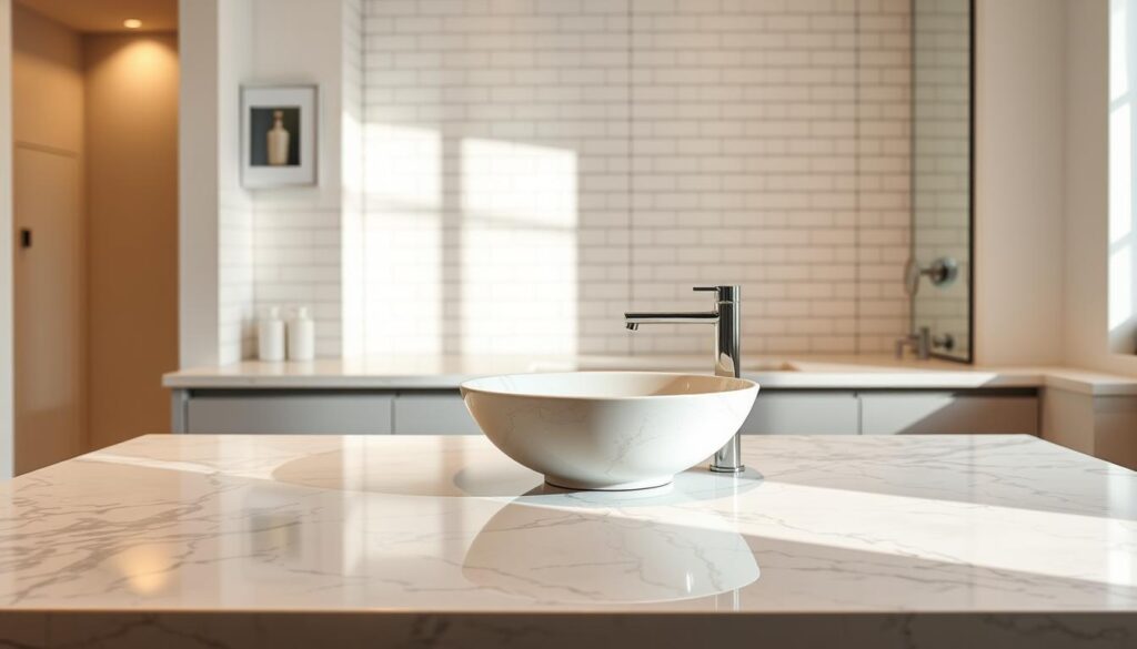 Are marble countertops good for bathrooms?