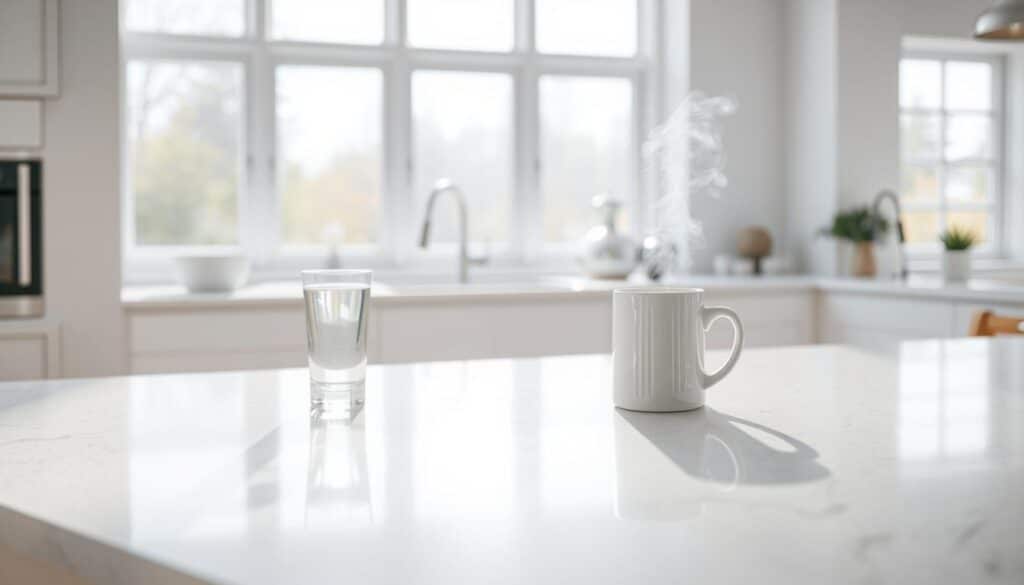 Can quartz countertops withstand heat?