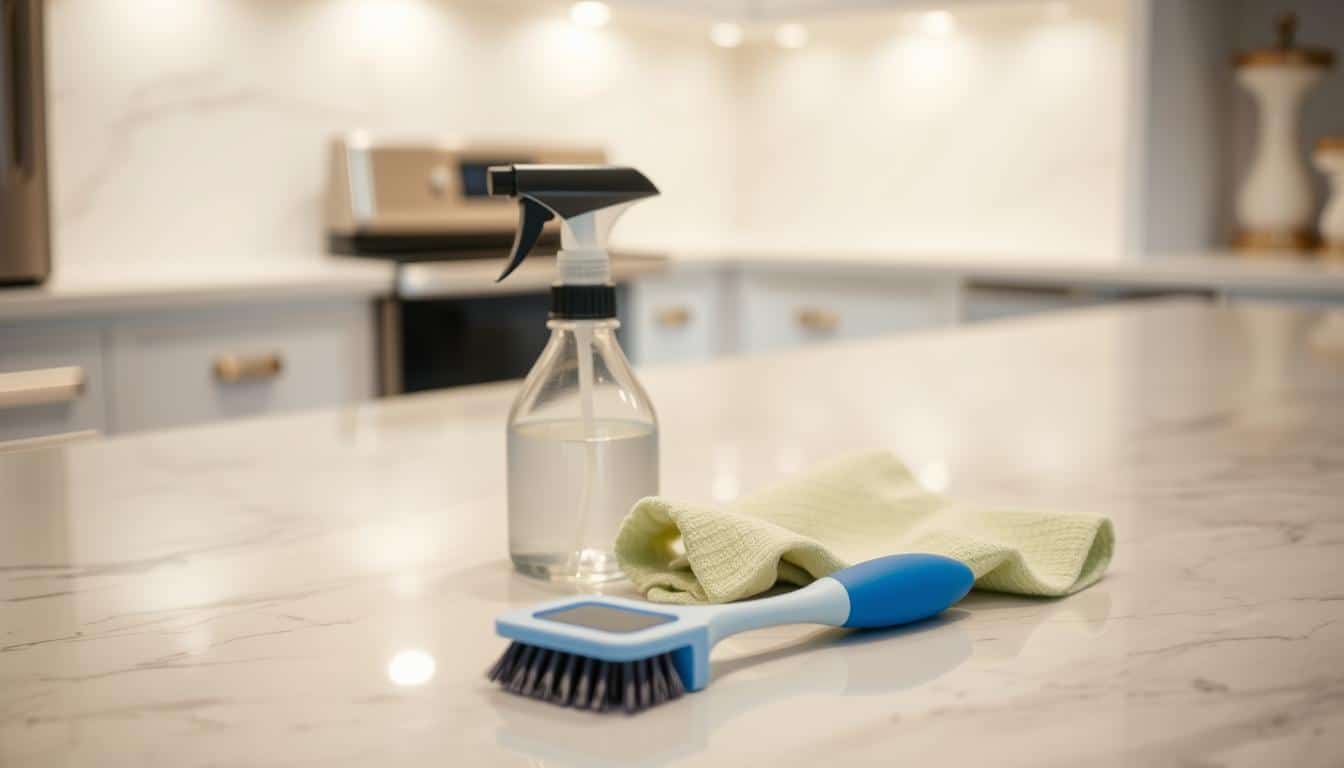 How do I clean marble countertops?