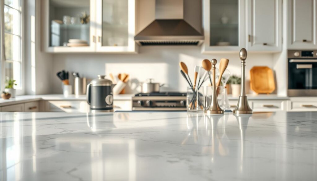 What are the pros and cons of marble countertops?