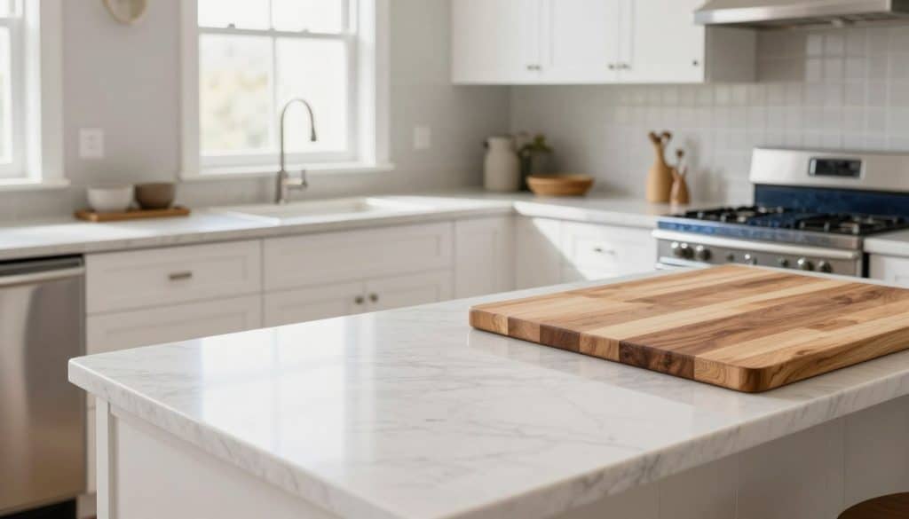 what countertops go with white cabinets