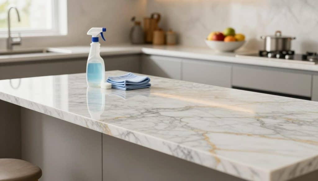 how to clean quartzite countertops